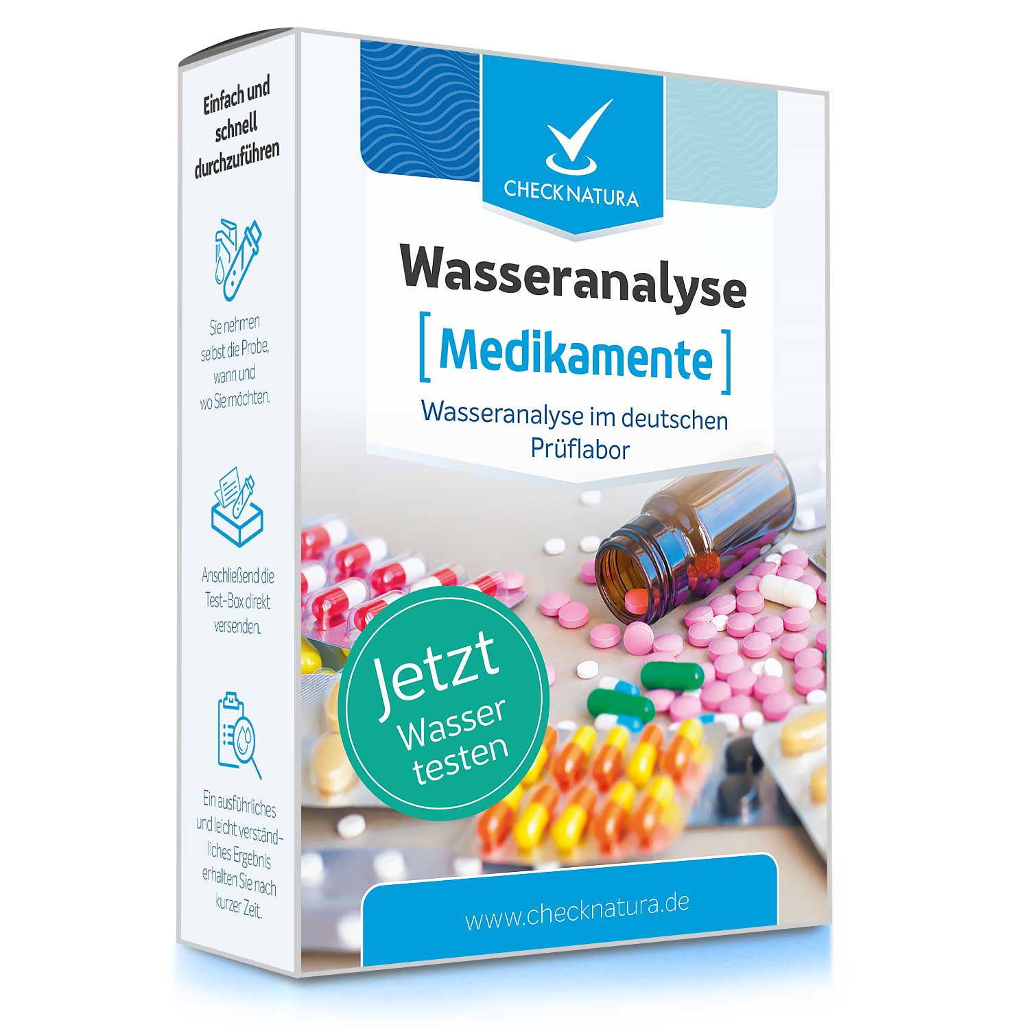 Wassertest auf Medikamentenrückstände.