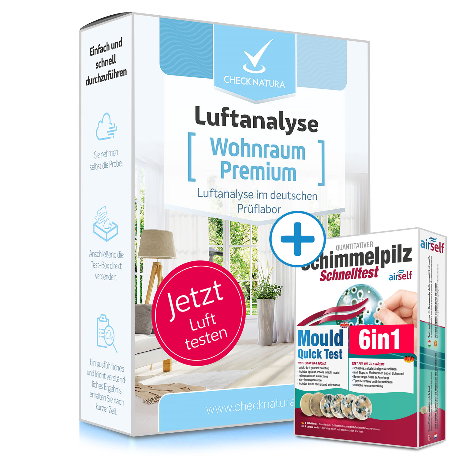 Wohnraum Premium Lufftest plus Schimmelschnelltest