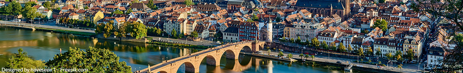 Panoramabild von Heidelberg