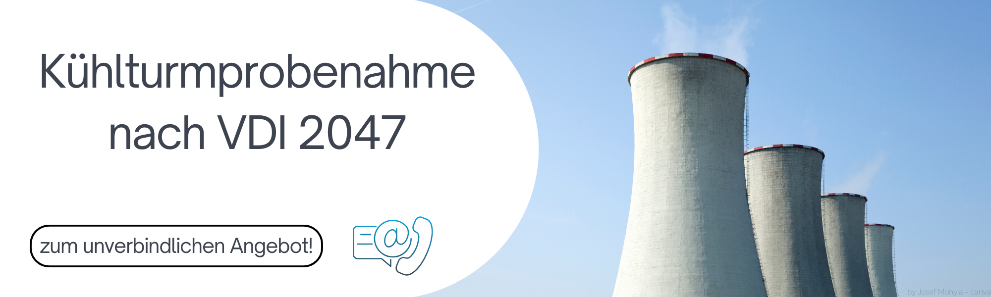 Kühlturmprobenahme nach VDI 2047. Zum unverbindlichen Angebot.