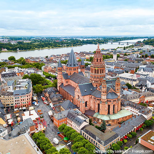 Panoramablick Mainz
