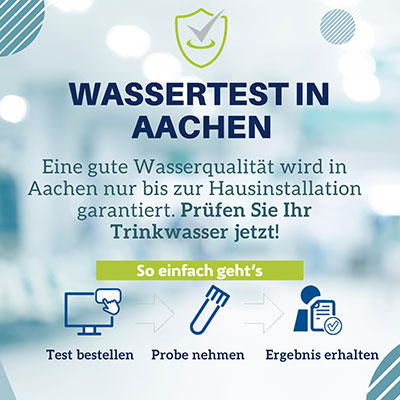Banner Wassertest in Aachen
