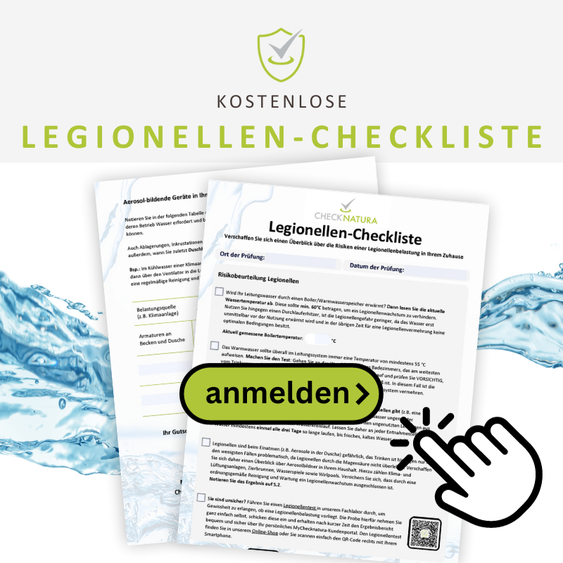 Anmeldung zur Legionellen-Checkliste