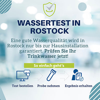 Banner Wassertest in Rostock