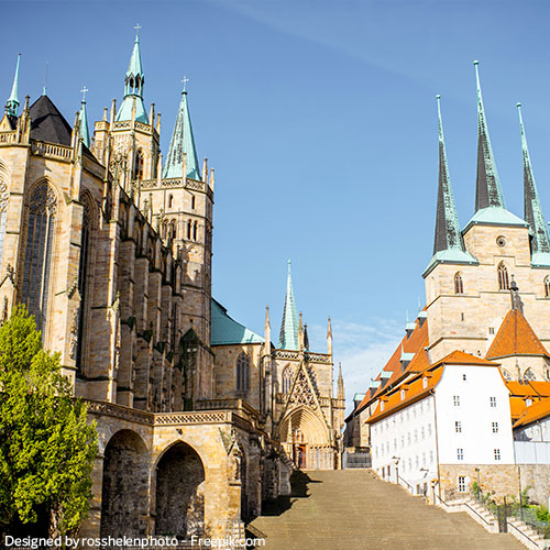 Stadt Erfurt und seine Gebäude