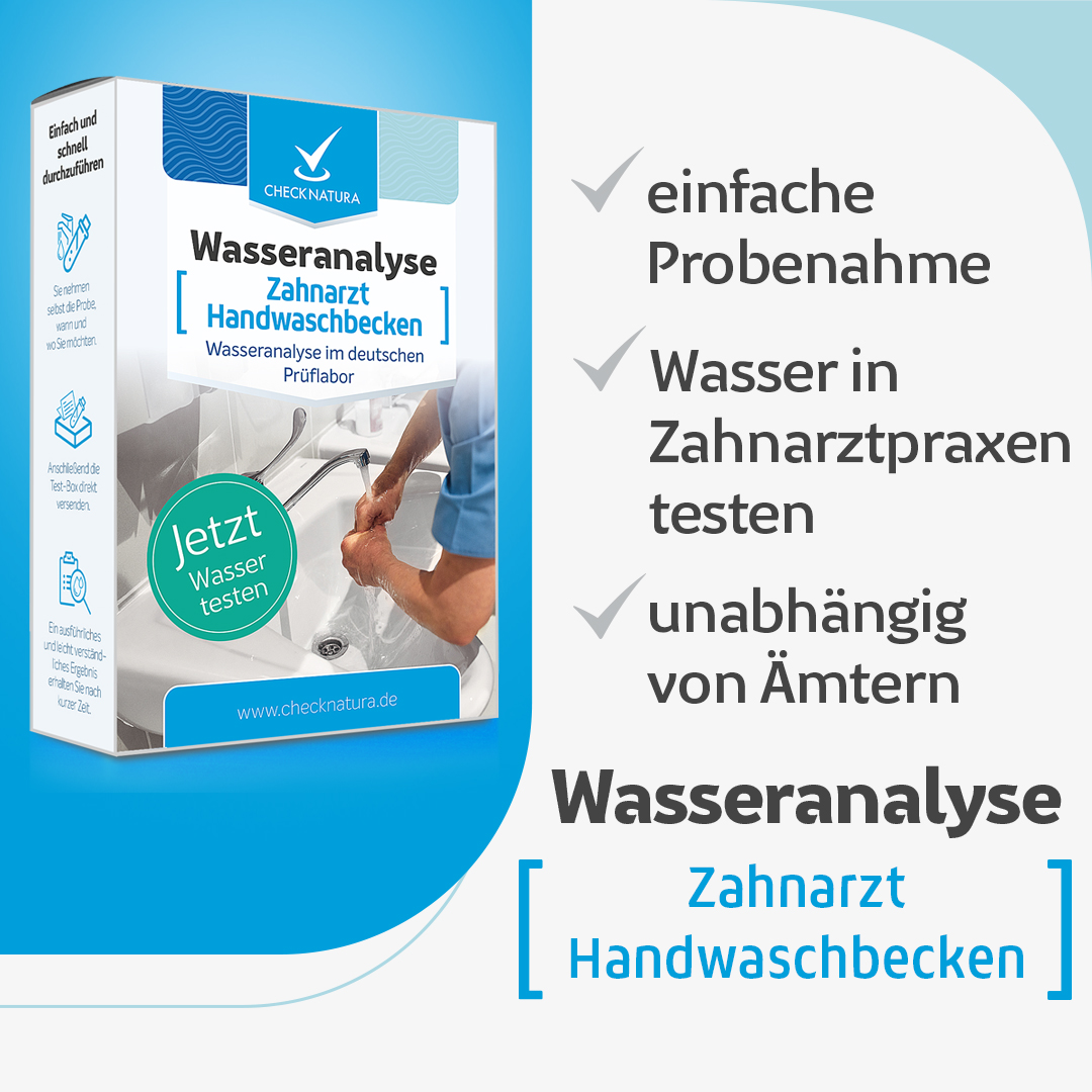 Zahnarzt Wassertest Handwaschbecken