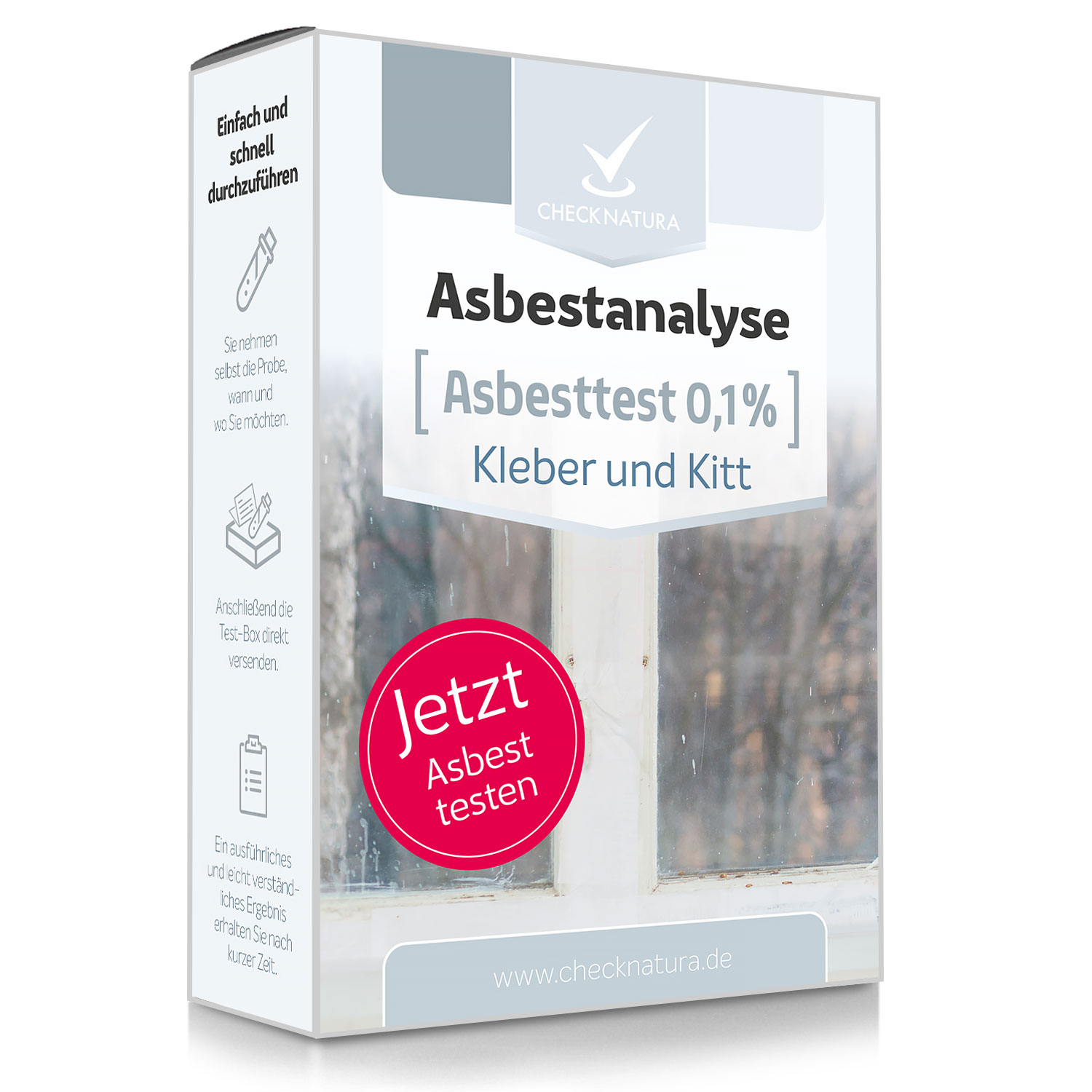 Asbesttest Kleber und Kitt 0,1%