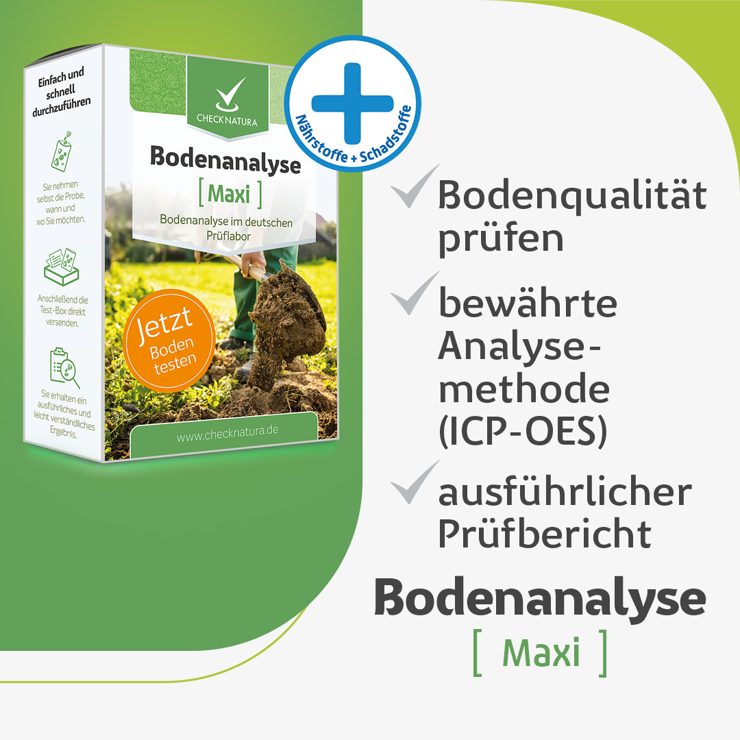 Checknatura Bodenanalyse Maxi Vorteile