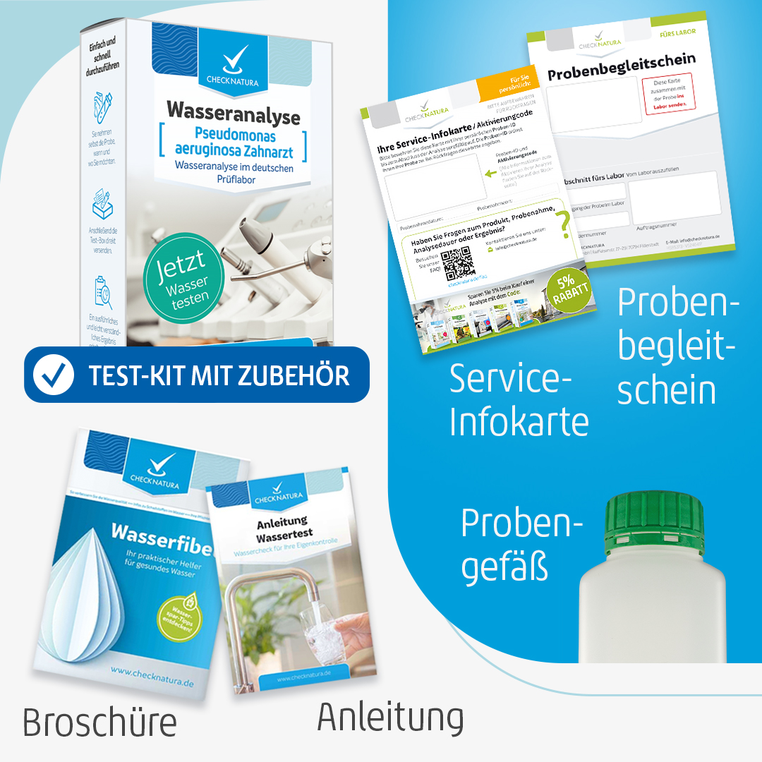 Inhalt Test-Kit Wassertest Pseudomonas