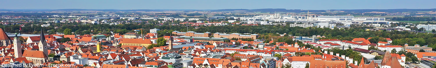 Panoramablick über Ingolstadt