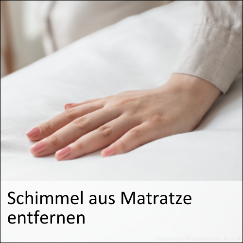 Schimmel aus der Matratze entfernen