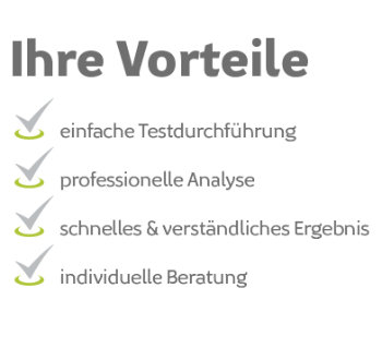 Ihre Vorteile bei Checknatura: einfache Testdurchführung. Professionelle Analyse. schnelles & verständliches Ergebnis. Individuelle Beratung.