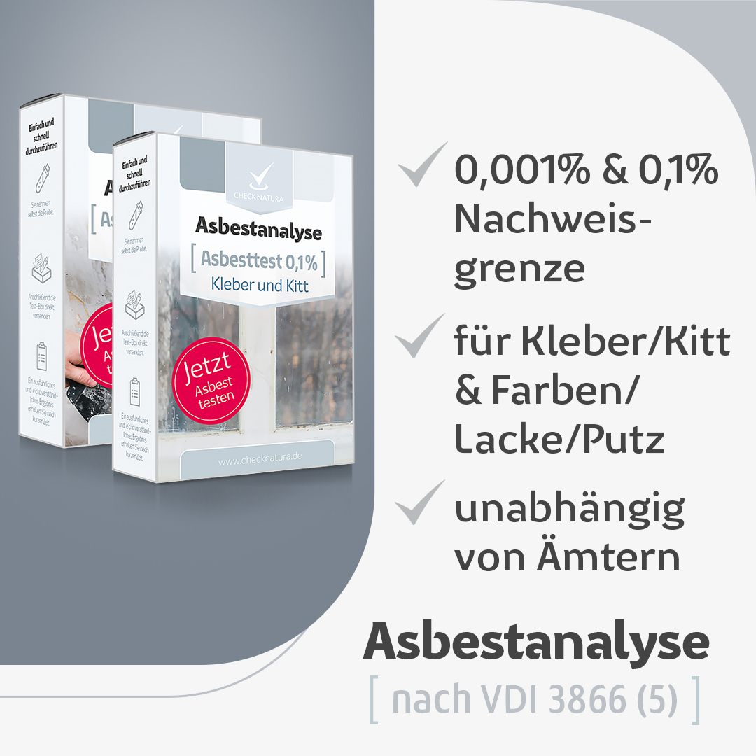 Asbesttest im Vorteils-Set Kleber und Farben/Lacke