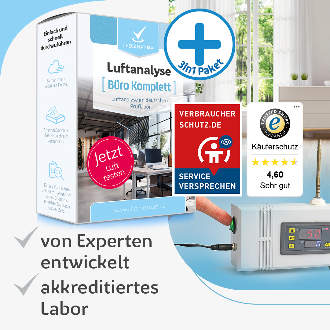 Büro Komplett Lufttest Laboranalyse