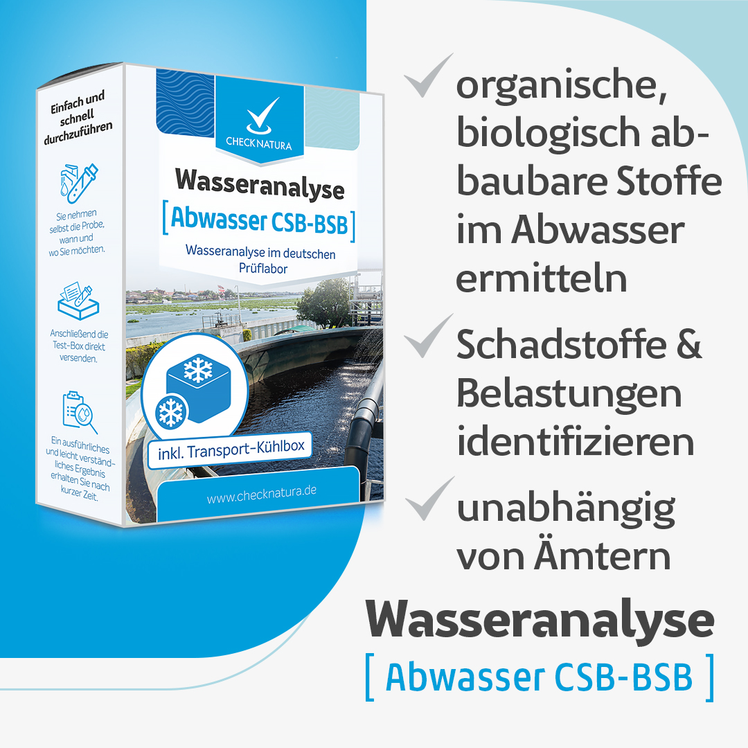 Checknatura Abwasseranalyse CSB und BSB Vorteile