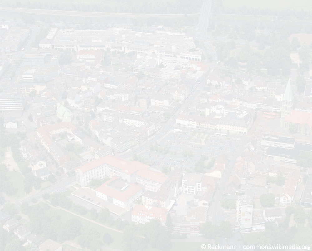 Blick aus der Vogelperspektive über Hamm