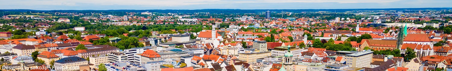Panoramabild von Augsburg