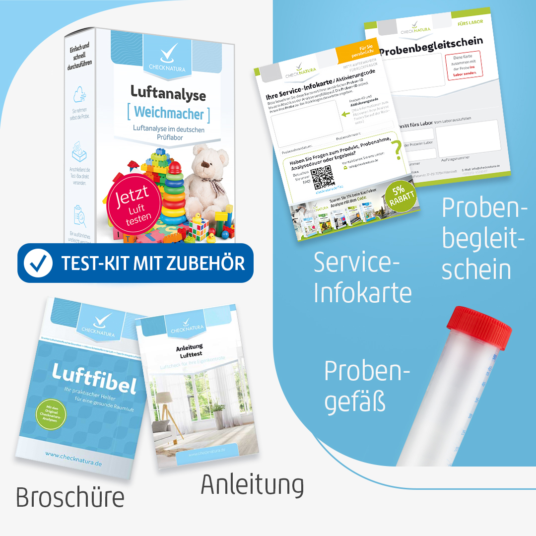 Weichmacher Lufttest Inhalt Test-Kit