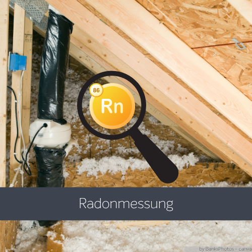 Ein Dachboden mit Radon.