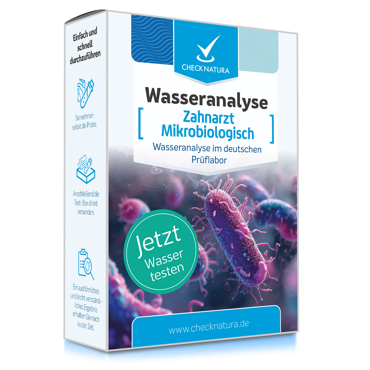 Checknatura Wassertest Zahnarzt Mikrobiologisch