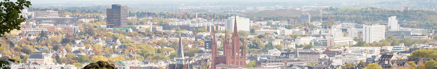 Panoramabild von Wiesbaden