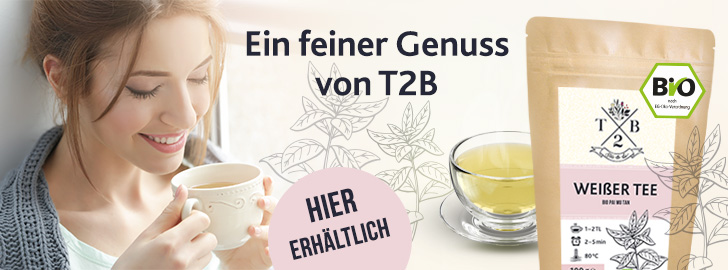 Weißer Tee von T2B - hier erhältlich