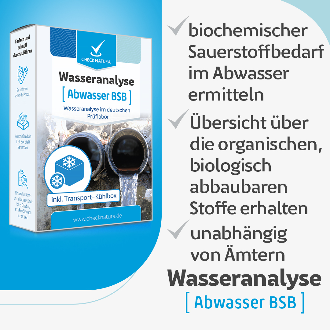 Checknatura Abwasseranalyse BSB Vorteile