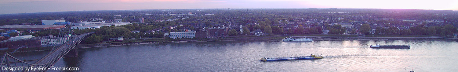 Panoramablick über Krefeld