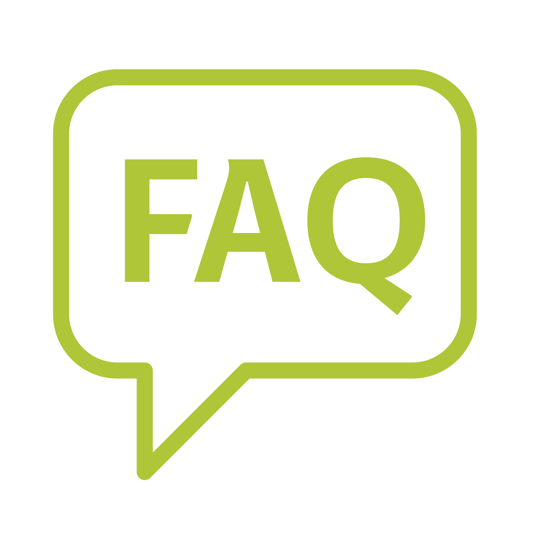 Icon Sprechblase FAQ