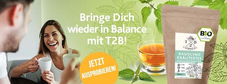 Basischer Kräutertee von T2B - hier erhältlich