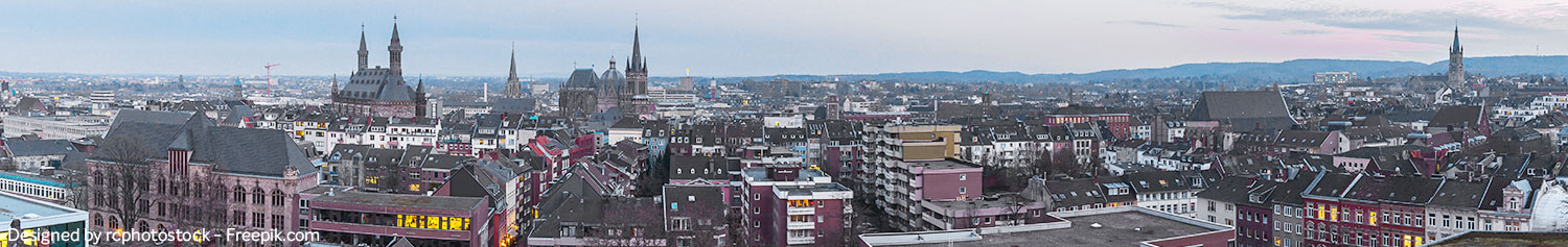 Panoramabild von Aachen