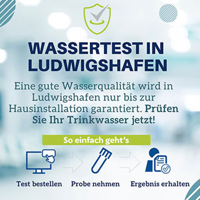Banner Wassertest Ludwigshafen