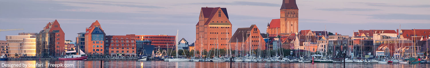 Panoramabild von Rostock