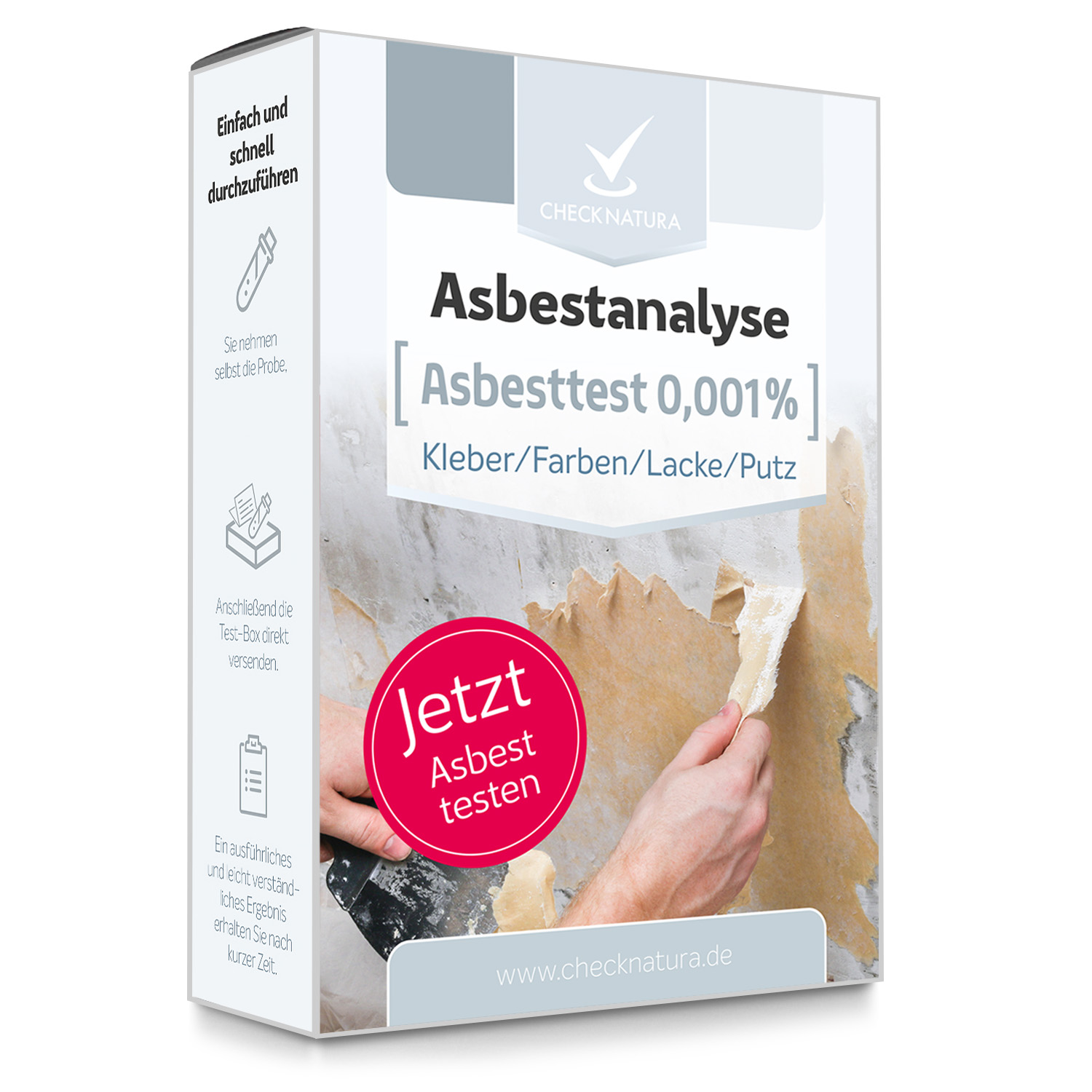 Asbesttest für Kleber, Farben, Lacke, Spachtelmasse