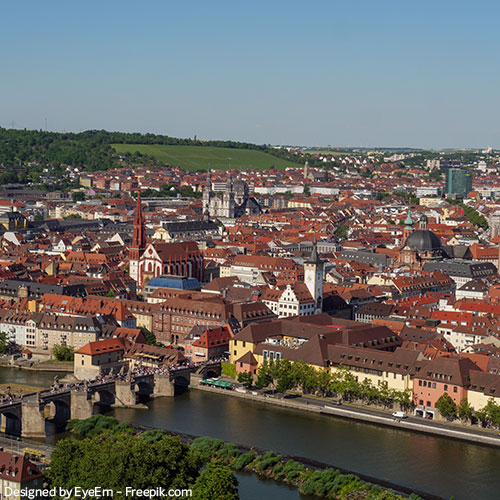 Blick über Würzburg