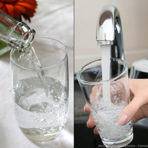 Mineralwasser oder Leitungswasser