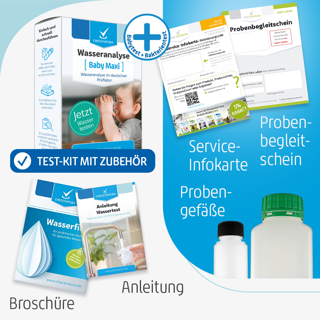 Checknatura Wassertest Baby Maxi Inhalt Test-Kit