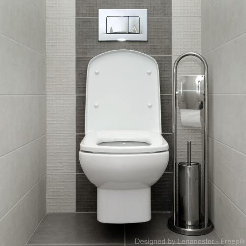 Eine saubere Toilette ohne Keime