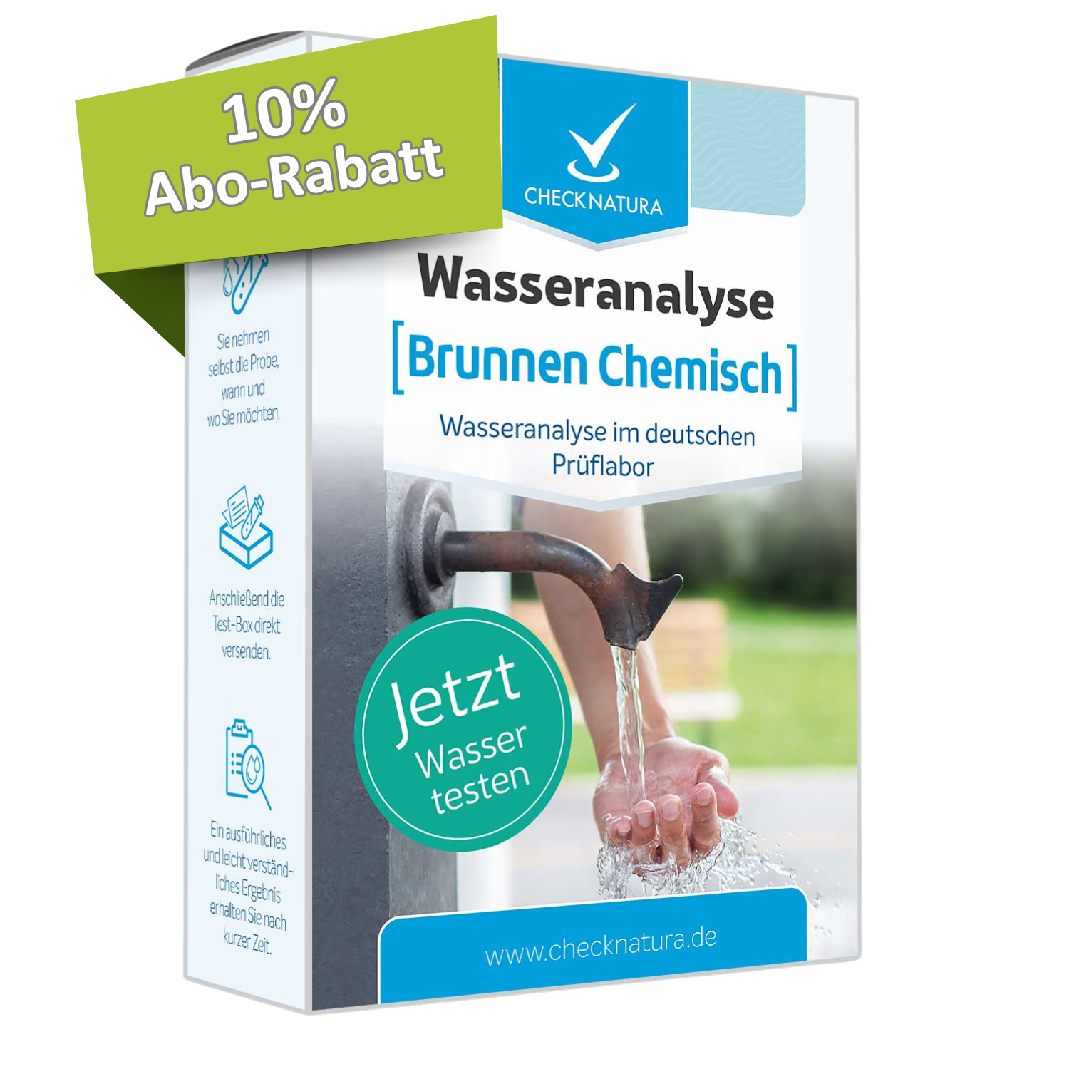 Brunnenwassertest Chemisch mit 10% Abo-Rabatt bei jährlicher Bestellung