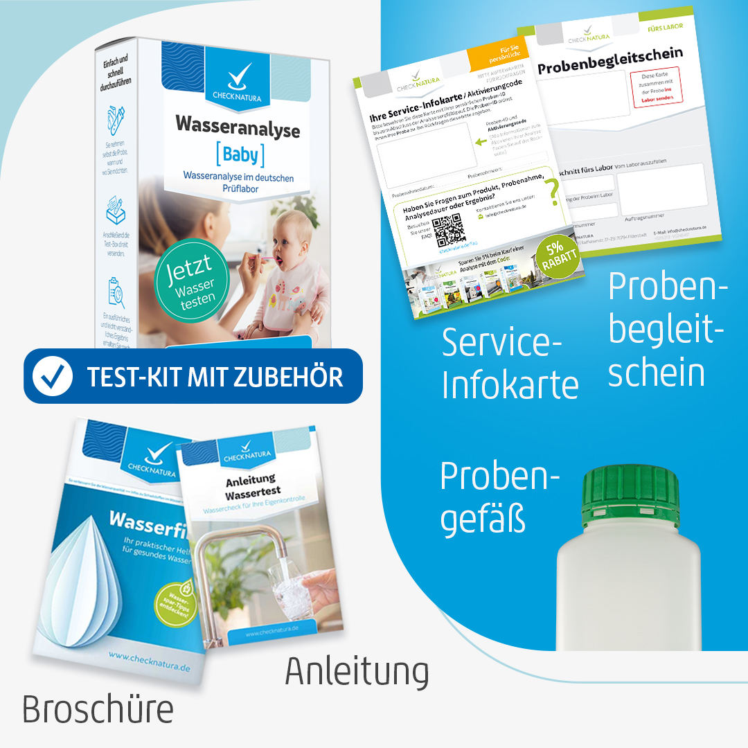 Checknatura Wassertest Baby Inhalt Test-Kit