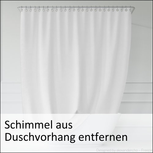 Schimmel aus Duschvorhang entfernen