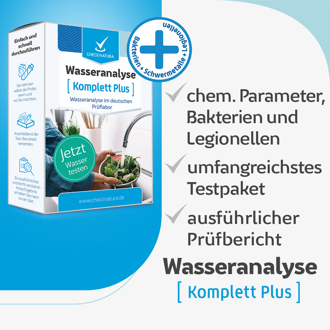 Wasseranalyse Komplett Plus Labortest Vorteile