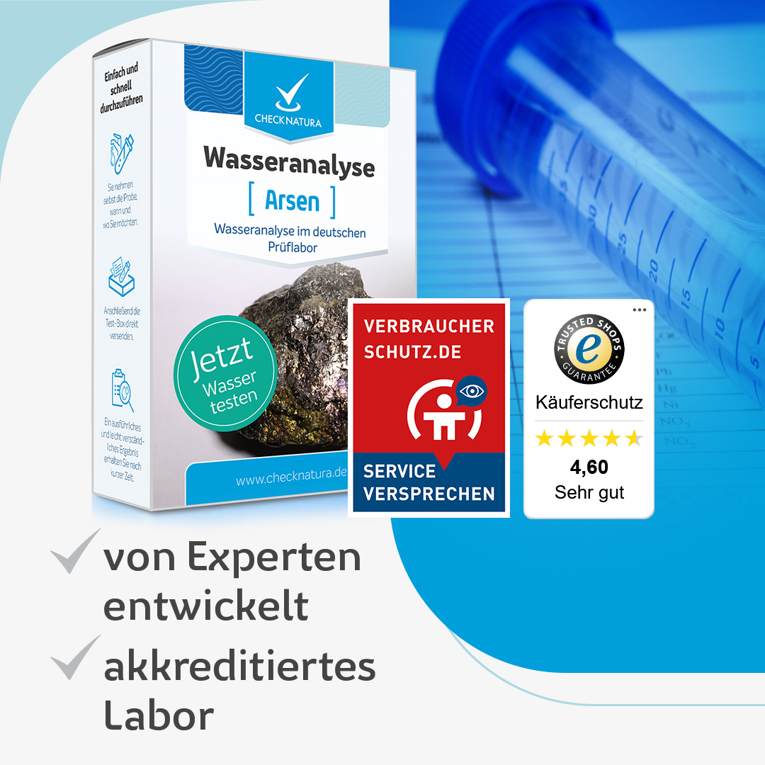 Checknatura Wassertest Arsen Laboranalyse