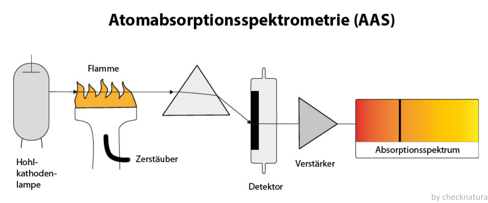 Grafische Darstellung der Atomabsorptionsspektrometrie