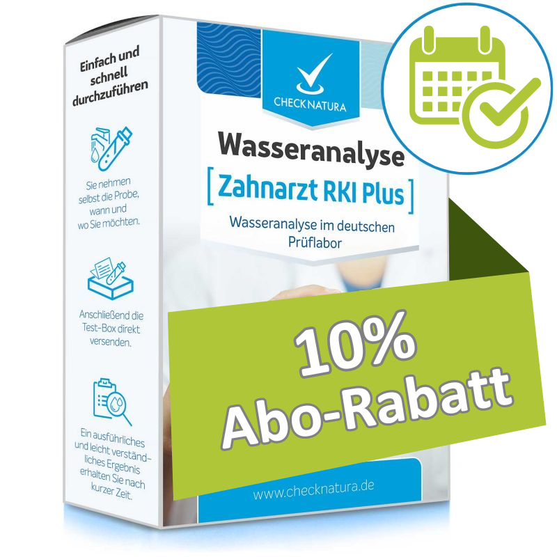 Wasseranalyse RKI Plus mit 10% Abo-Rabatt