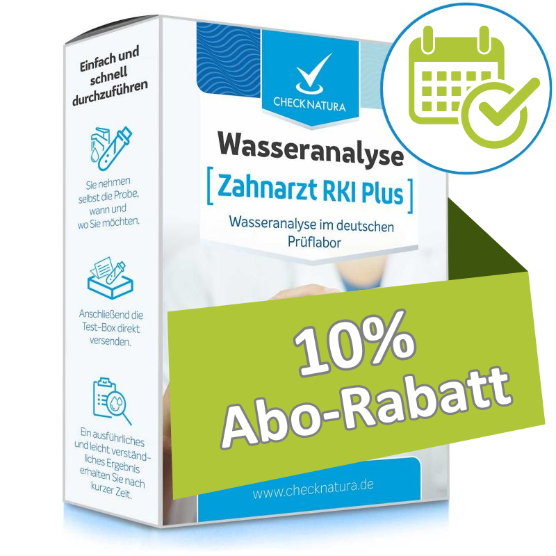 Wassertest Zahnarzt RKI Plus Wasseranalyse RKI Plus mit 10% Abo-Rabatt