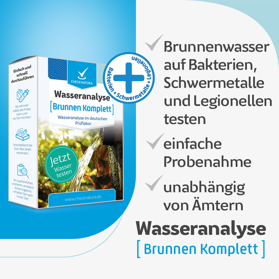 Checknatura Wassertest Brunnen Komplett Vorteile eines Brunnenwassertests